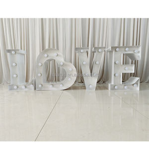 FURUN Letra de hierro grande Luces LED Artículos de propaganda para <span class=keywords><strong>la</strong></span> ceremonia de propuesta de compromiso Letrero personalizado de 4 pies Fuente luminosa - Product Image 3