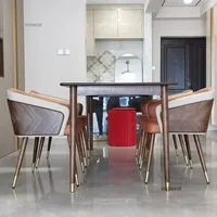 Chaises de salle à manger de luxe minimalistes, fauteuil à dossier en bois, chaise de salon nordique de haute qualité, meubles de cuisine confortables