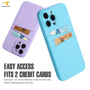 Designer Card Holder Protective Coating With Visa Card holder Pouch Cardholder Phone Case For iPhone 12 13 14 Pro Max