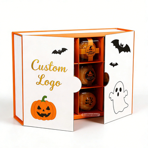 Caja de Regalo para Galletas con Doble Puerta y Divisores, Fabricada con Papel de Grado Alimenticio, Ecológica, para Halloween - Product Image 2