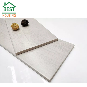 Mosaico de Porcelana <span class=keywords><strong>Gris</strong></span> Cerámico con Diseño de Círculos y Aspecto de Madera para Patio, Tipo <span class=keywords><strong>Parquet</strong></span> - Product Image 1