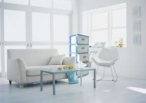 Mesa plegable de plástico cuadrada de 3 pies, diseño para ahorro de espacio, diseño elegante y Simple - Product Image 4