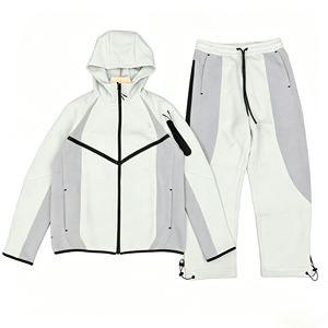 Nouvelle veste zippée à capuche en coton tricoté à couche d'air pour homme, style printemps-automne, idéale pour le sport décontracté et les tenues de loisirs - Product Image 2