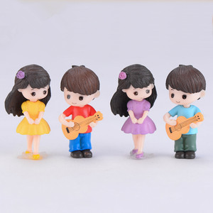 Miniature Couple Figurines Resin Cartoon Dolls For Home Gardening Decorations - Product Image 4