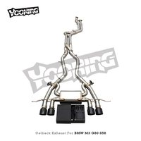 Système d'échappement Catback Direct Fit Nouveau Style pour BMW M2/M3/M4 G80/G82/G87/G8X S58 3.0T 2021-2026, Tuyau d'échappement à Longueur Égale de 2,75 pouces avec Z-Pipe