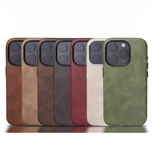Funda Magnética de Cuero Crazy Horse Retro para iPhone 17 16 15 Pro Max 12 13 14, Carga Inalámbrica Mate, Carcasa Trasera Antigolpes - Product Image 2
