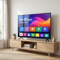 Televisor Inteligente LED Android con WiFi, Pantalla LCD de 24-65 Pulgadas, 1080P, Pantalla Ancha para el Hogar y Hoteles