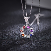 Colliers pendentifs en argent 925 de qualité supérieure, cultivés en laboratoire, anti-ternissement, personnalisables, en argent sterling 925, vente en gros Kirin Stock