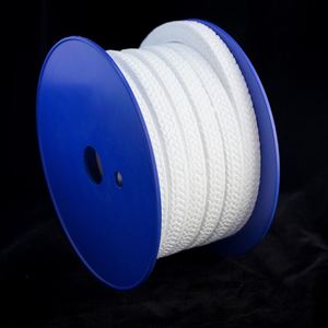 Dầu-miễn phí <span class=keywords><strong>PTFE</strong></span> Chất liệu dây thừng vuông bện dây thừng niêm phong màu trắng Acrylic sợi đóng gói tuyến đóng gói - Product Image 5