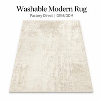 Tapis de salon moderne pleine surface en polyester, résistant aux taches, pour canapé, table basse et chevet, fabriqué à la machine pour usage domestique