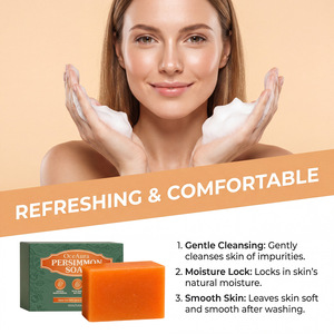 Jabón Limpiador de Caqui para el Cuidado Diario de la Piel: Limpia Todo el Cuerpo, Refresca y Rejuvenece, Hidrata y Nutre - Product Image 4