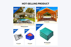 Bâche en PE imperméable, bleu, orange, différentes couleurs et tailles, pour couverture extérieure, camping, construction, agriculture, machine - Product Image 5