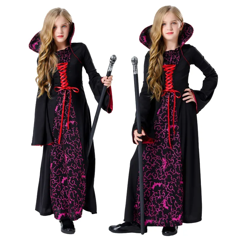 Le ragazze di Halloween strega Cosplay Costume personaggio del gioco per sottomettere il diavolo vampiro fantasma sposa gioco della morte per bambini