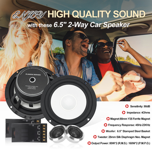 Zeming ses YS-65203 yüksek son cam elyaf koni <span class=keywords><strong>2</strong></span> yollu araç hoparlörleri 6. 5 inç araba bileşeni hoparlör ses sistemi - Product Image 6