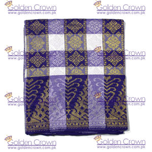 Songket en polyester de haute qualité, nouveau, de Malaisie, couleur violet |   Accessoires vestimentaires traditionnels unisexes toutes saisons de la marque GC - Product Image 2