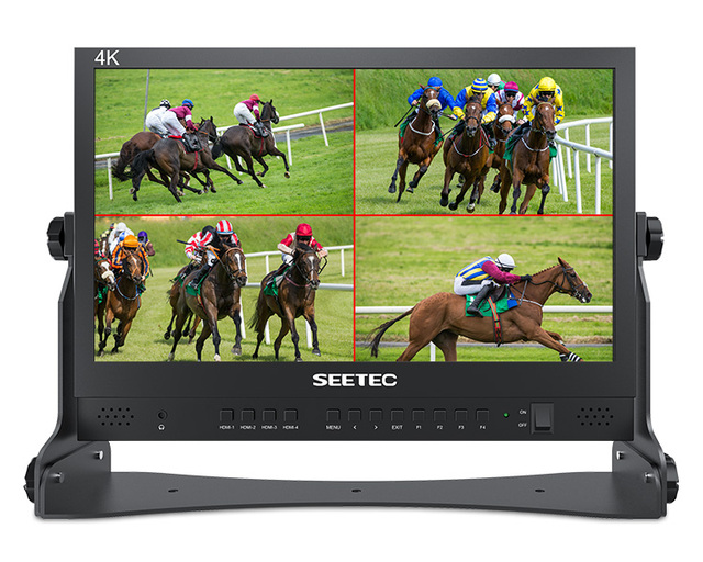 FEELWORLD ATEM156 15.6 Inch Loop Out Live High Brightness Peaking Focus Assist Streaming Broadcast Director Monitor