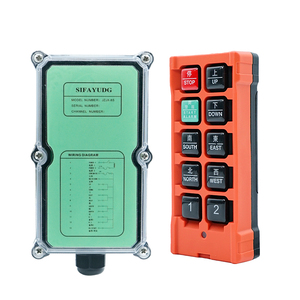 Robusto y duradero anticaída 8 Botones de velocidad única Control remoto de radio industrial para polipasto - Product Image 1