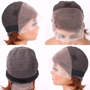 Perruque frontale en dentelle 13x4, cheveux humains bruts avec cuticules intactes, frange tressée, perruque 99J pour femmes, perruque courte brésilienne en cheveux humains pour l'été - Product Image 2
