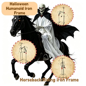 YIZE DISPLAY Décorations d'Halloween Fantômes Chevauchants avec Structure Intérieure en Fer Métallique, Conception Durable, Logo Personnalisable Disponible - Product Image 1