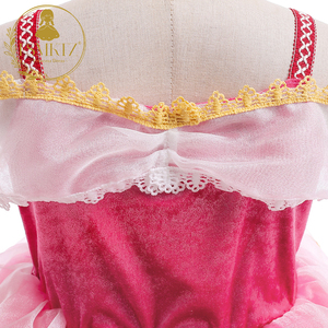 Costume de princesse d'Halloween pour filles, glace, neige, nouvelle robe de princesse <span class=keywords><strong>Aurore</strong></span>, <span class=keywords><strong>la</strong></span> <span class=keywords><strong>Belle</strong></span> <span class=keywords><strong>au</strong></span> <span class=keywords><strong>bois</strong></span> <span class=keywords><strong>dormant</strong></span>, robe de princesse pour filles, épaules dénudées, tulle, spectacle de vacances - Product Image 5