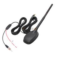 20dBi High Gain Outdoor External Whip Screw Mount FM/AM CB Ham DAB GPS AM FM Radio Antenne avec amplificateur pour toit de voiture