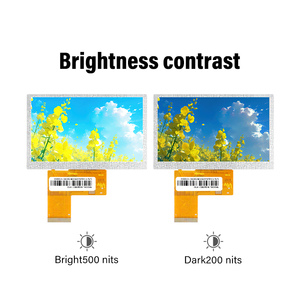 Módulos LCD ODM Yangrun Pantalla IPS de 4,3 pulgadas 800x480 500 Nits 60 Hz RGB <span class=keywords><strong>40</strong></span> pines Placa controladora a juego y panel táctil - Product Image 6