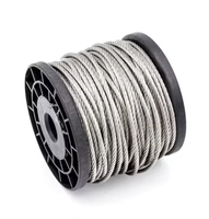 Câble en acier à haute résistance à la traction MIL-DTL-83420 1/16" 3/8" 7x7 7x19, câble métallique galvanisé pour l'aéronautique, services de cintrage et de découpe