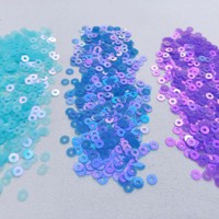 Paillettes Textiles Rondes Plates et Lâches de 3mm et 4mm pour Robes de Soirée, Broderies Françaises Élégantes, Tissus d'Ameublement et Couture
