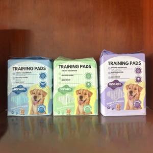 Película Base Impresa en Morado, Almohadillas de Alta Calidad para Perros y Gatos, Almohadillas Desechables para Orina, Secado Rápido, Personalización de Fábrica - Product Image 5