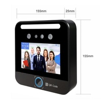 TIMY TM-AI03QR Sistema de Control de Acceso y Asistencia con Reconocimiento Facial Biométrico, Pantalla de 5 Pulgadas, Escáner de Código QR, 50000