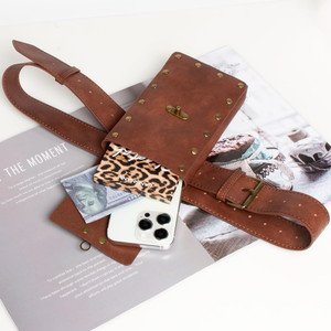 NOVO Bolsa de Cintura Wj, Pochete Steampunk, Suporte para Telefone, Bolsa Medieval de Couro, Acessórios de Fantasia Renascentista - Product Image 3