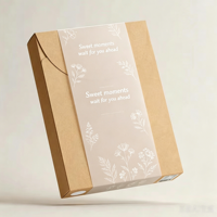 Bande de scellage personnalisée en papier sulfurisé imprimé avec logo et taille sur mesure pour emballage extérieur de boîtes cadeaux de boulangerie