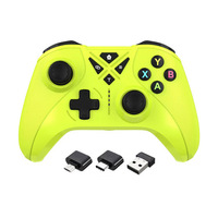 Mando de Juego Inalámbrico 2.4G para PS3, Receptor USB Plug-and-Play, Controlador de Joystick con Doble Vibración para PC/TVbox