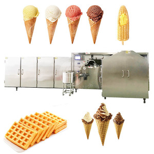 Giá tốt nhất Đầy đủ tự động trứng cuộn đường Cone dây chuyền sản xuất <span class=keywords><strong>Waffle</strong></span> Cone Maker sô cô la Icecream Ice Cream Cone <span class=keywords><strong>Making</strong></span> <span class=keywords><strong>Machine</strong></span> - Product Image 1