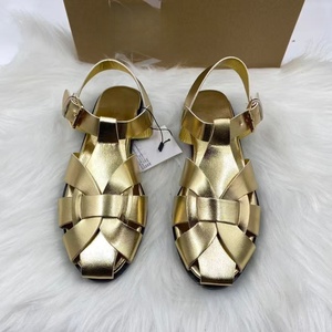 Nouvelles sandales pour femmes, best-sellers, noires, à semelle plate, bout rond, tendance, très vendues - Product Image 6