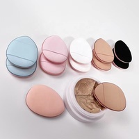Spons Makeup Mini Bantal Udara Poliuretan Hidrofilik Motif Hati Baru, Dapat Dicuci, Untuk Bedak