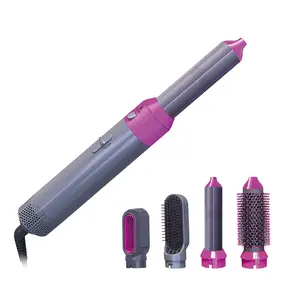 Professional Salon Styling Tool AC Motor Travel Stainless Steel Shell Metal Cold Hot Air Brush Home Blower Comb Hair Dryer