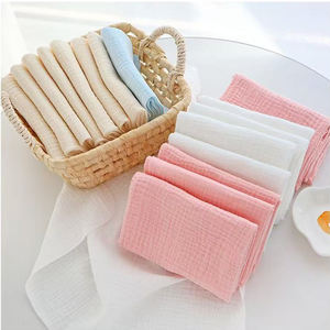 カスタマイズされた8枚入りパック 42*45cm ムスリンコットン ソフトで通気性があり吸収性のあるベビー用再利用可能おむつ 多目的新生児用子供用ナプキン - Product Image 4