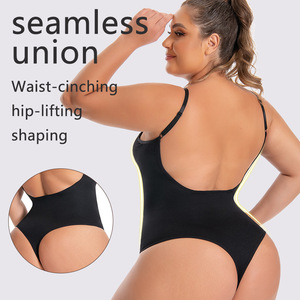 <span class=keywords><strong>Body</strong></span> Modellante Senza Cuciture per Donna, Scollo a V, <span class=keywords><strong>Schiena</strong></span> Scoperta, Effetto Snellente, Vendita Calda - Product Image 4
