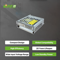 Alimentation à découpage industrielle LYNN GLE-35S-12V 35W 3A à boîtier métallique, sortie unique 90-264Vac, refroidissement naturel, efficacité 80%