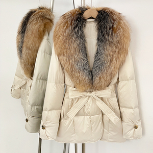 OFTBUY Giacca di Lusso in Piuma d'Oca, Cappotti e Parka 2025 Nuova Giacca Invernale <span class=keywords><strong>da</strong></span> <span class=keywords><strong>Donna</strong></span> con Vera Pelliccia di Volpe, Abbigliamento Esterno Femminile - Product Image 3