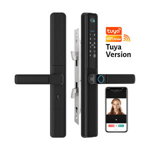 Cerradura Inteligente Impermeable con Wifi Tuya Teleportero Smart Life para Puerta de Vidrio con Intercomunicador, Alta Seguridad para el Hogar - Product Image 1
