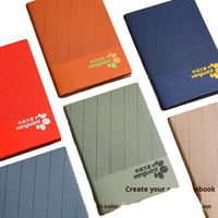 Ensemble de carnets A5 personnalisés avec logo, couverture rigide en cuir souple, reliure cousue de haute qualité, cadeau d'affaires pour le bureau, 100 feuilles