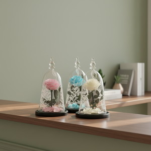 Regalos de San Valentín Lovebay, Flores Preservadas de Tacto Real, Flores Eternas de Larga Duración, Rosa Preservada en Cúpula de Cristal - Product Image 2