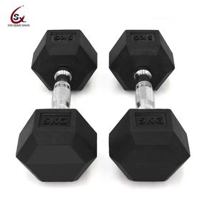Venta Directa de Fábrica: Juego de Mancuernas Hexagonales con Soporte, 10kg, 20kg, 30kg, Mancuernas Hexagonales de Goma - Product Image 4