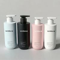 Bouteilles en plastique PET recyclables de 350 ml et 500 ml, personnalisables en couleur, pour sérum, lotion, shampoing et soins de la peau, grande capacité, pour soins de la peau
