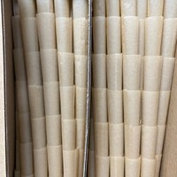 1000 feuilles de papier à rouler King Size 109 mm non blanchi brun à base de plantes avec filtre à combustion lente