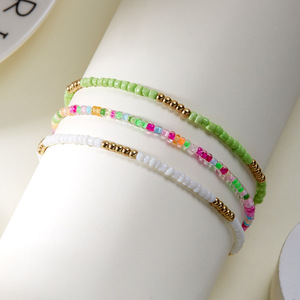 Tendance Hotsale été bracelets <span class=keywords><strong>de</strong></span> cheville <span class=keywords><strong>pied</strong></span> bijoux coloré perle plage bracelets <span class=keywords><strong>de</strong></span> cheville pour les femmes - Product Image 2