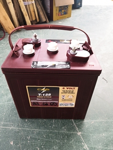 แบตเตอรี่ตะกั่วกรดแบบ Deep Cycle <span class=keywords><strong>6V</strong></span> <span class=keywords><strong>240AH</strong></span> สำหรับเครื่องทำความสะอาดพื้น รถกอล์ฟ คล้ายกับแบตเตอรี่เจล Trojan T125 - Product Image 3