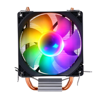 2 Pipa Panas Pendingin Udara CPU 90mm Ventilador Kuhler 4Pin Kipas Pendingin Heatsink untuk Prosesor Soket 115X 1200 1700 AM4/5 Radiator
